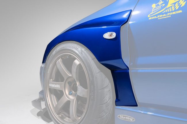 Solid & Joker Widebody Front Fenders (4pc) for 2005-07 Mitsubishi