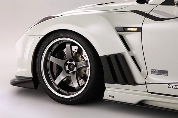 【新品未使用】GT-R R35 フロントフェンダーフィニッシャー 左右セット Varis '14 Ver. Front Fenders and Carbon Louvers for CBA-R35 / DBA