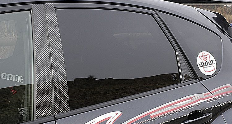 Varis Carbon Fiber B-Pillar Garnish Set for 2007-14 Subaru WRX STi [GRB] VASU-078