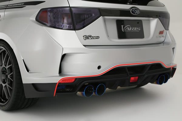 Varis Ultimate Rear Bumper Side Splitter Fin Set for 2008-14 Subaru WRX [GRB] VASU-180