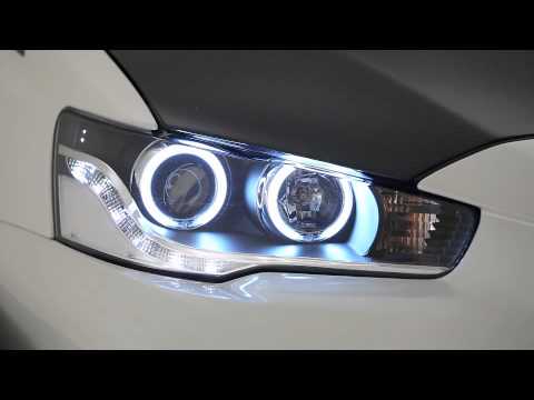 Varis LED CCFL HID Angel Eye Headlights for 2007-16 Mitsubishi Evo