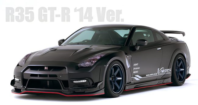 VARIS 神風ワイドフェンダーキット R35 GT-R Varis '14 Ver. Front Bumper and Front Lip for CBA-R35 / DBA-R35
