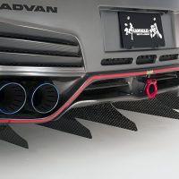 Varis Long Vertical Fins (for KAMIKAZE-R Super Sonic Ver.2 Under Spoiler) for CBA-R35 / DBA-R35 Nissan GT-R [VANI-204/VANI-205]