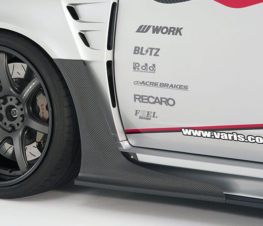 Ver. 2 F/FENDER SIDE AIR PANELS SET 2pcs for 2007-14 Subaru WRX Sedan [GVB] VASU-190/191